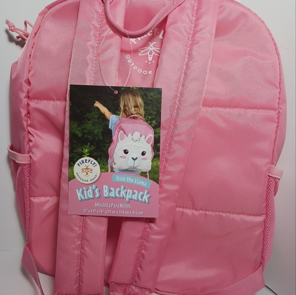 Firefly Outdoor Gear Izzie The Llama Kids Backpack Bag Pink 14" x 11" x 4.5" NEW - Picture 3 of 3